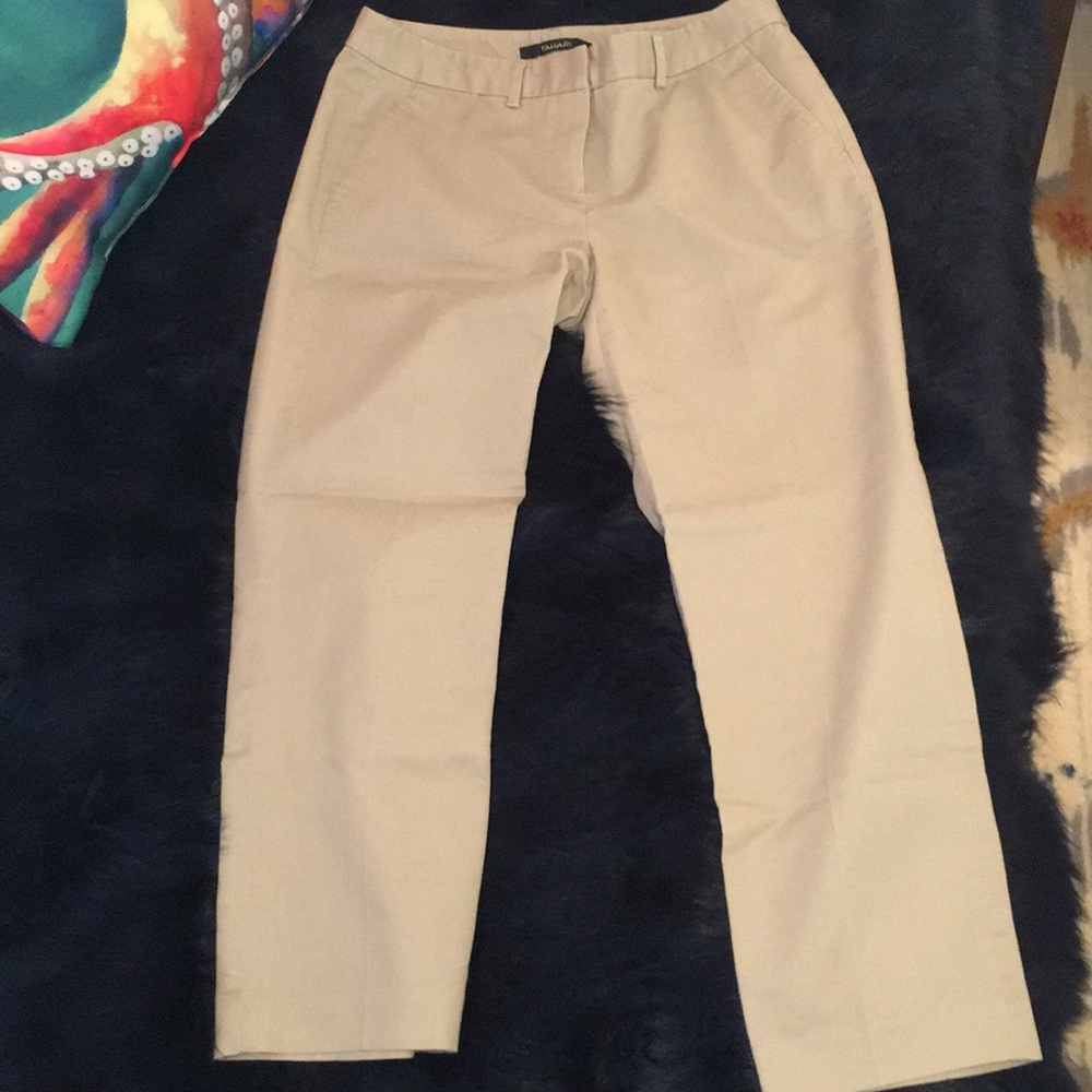 Tahari fitted ankle pants
